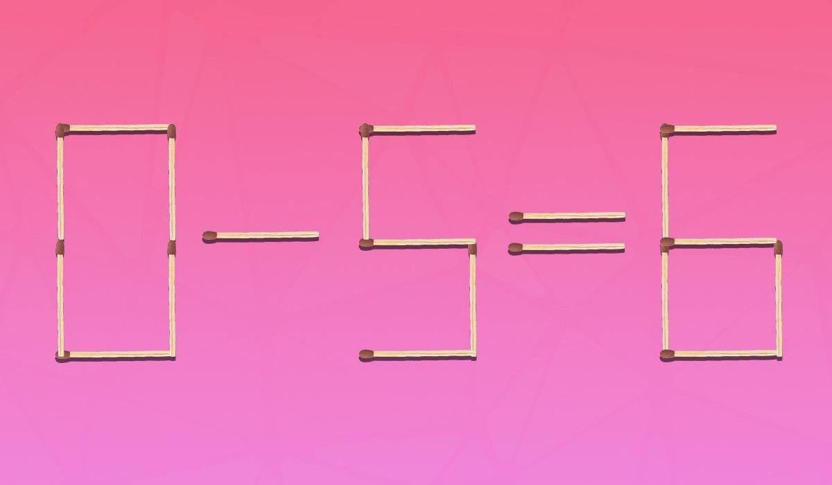 Musisz przeciągnąć 2 zapałki, aby równość była poprawna: prosty test IQ