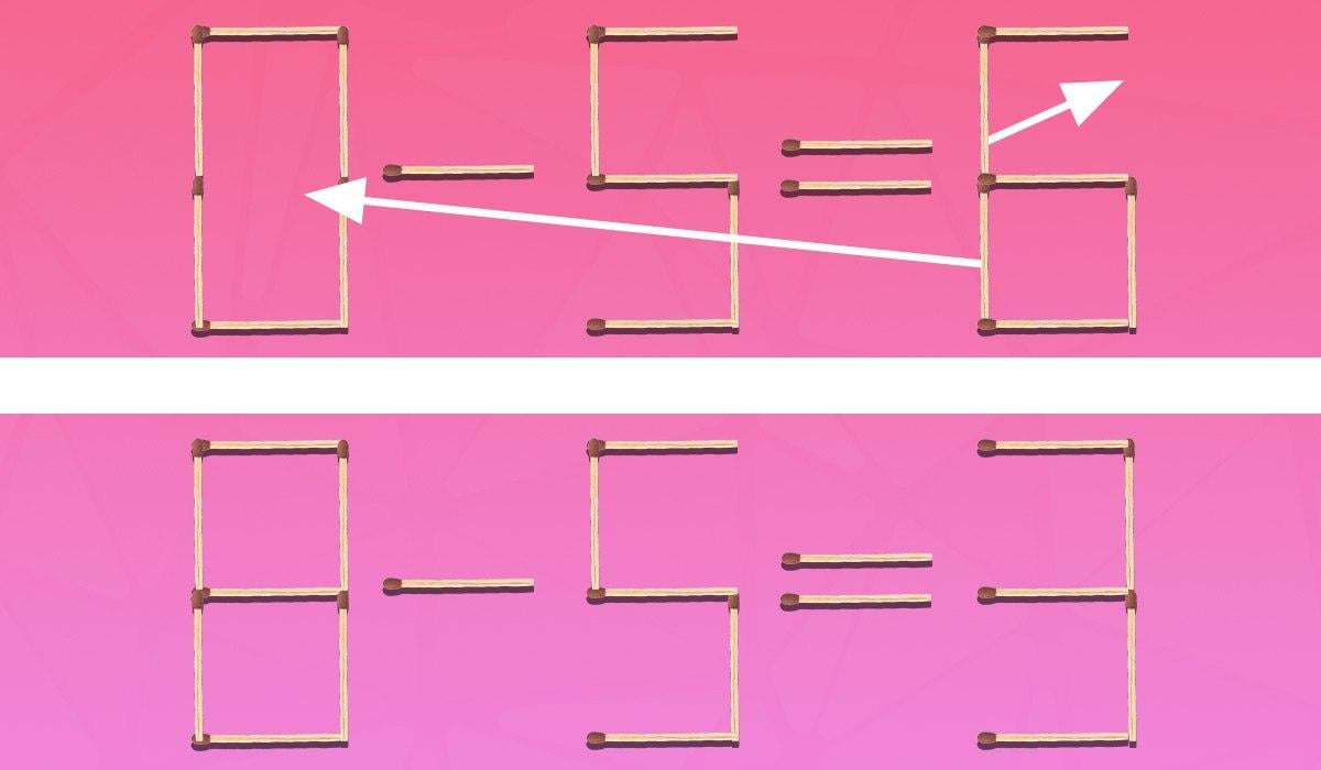 Musisz przeciągnąć 2 zapałki, aby równość była poprawna: prosty test IQ