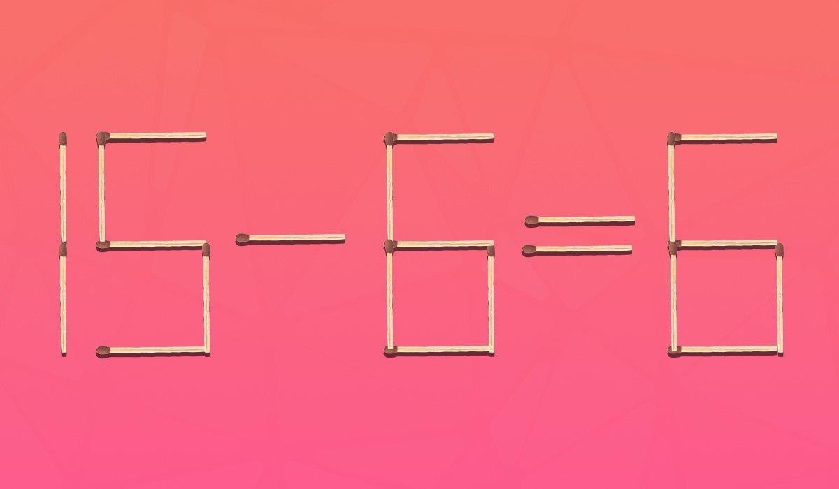 Musisz przesunąć tylko jedną zapałkę, aby równość była poprawna: wymagająca łamigłówka