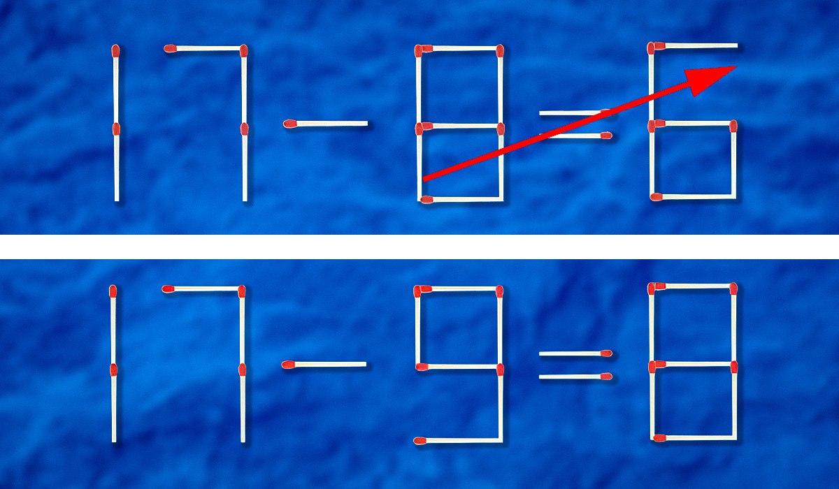 Którą zapałkę należy przeciągnąć, aby równość była poprawna: trudna łamigłówka