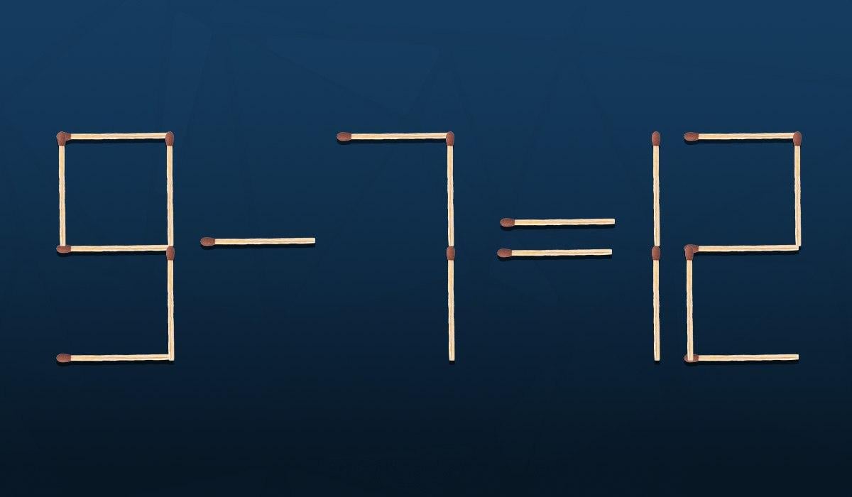 Zagadka dla geniuszy: wystarczy przesunąć tylko jedną zapałkę, aby naprawić błąd.