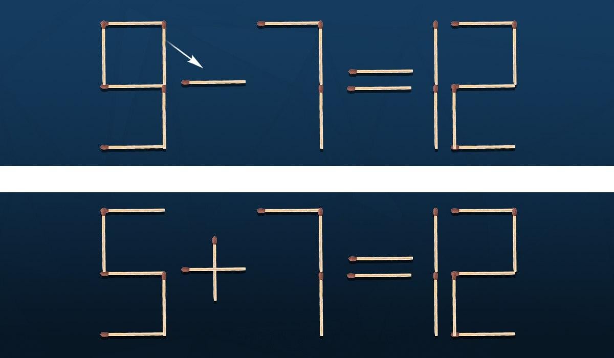 Zagadka dla geniuszy: wystarczy przesunąć tylko jedną zapałkę, aby naprawić błąd