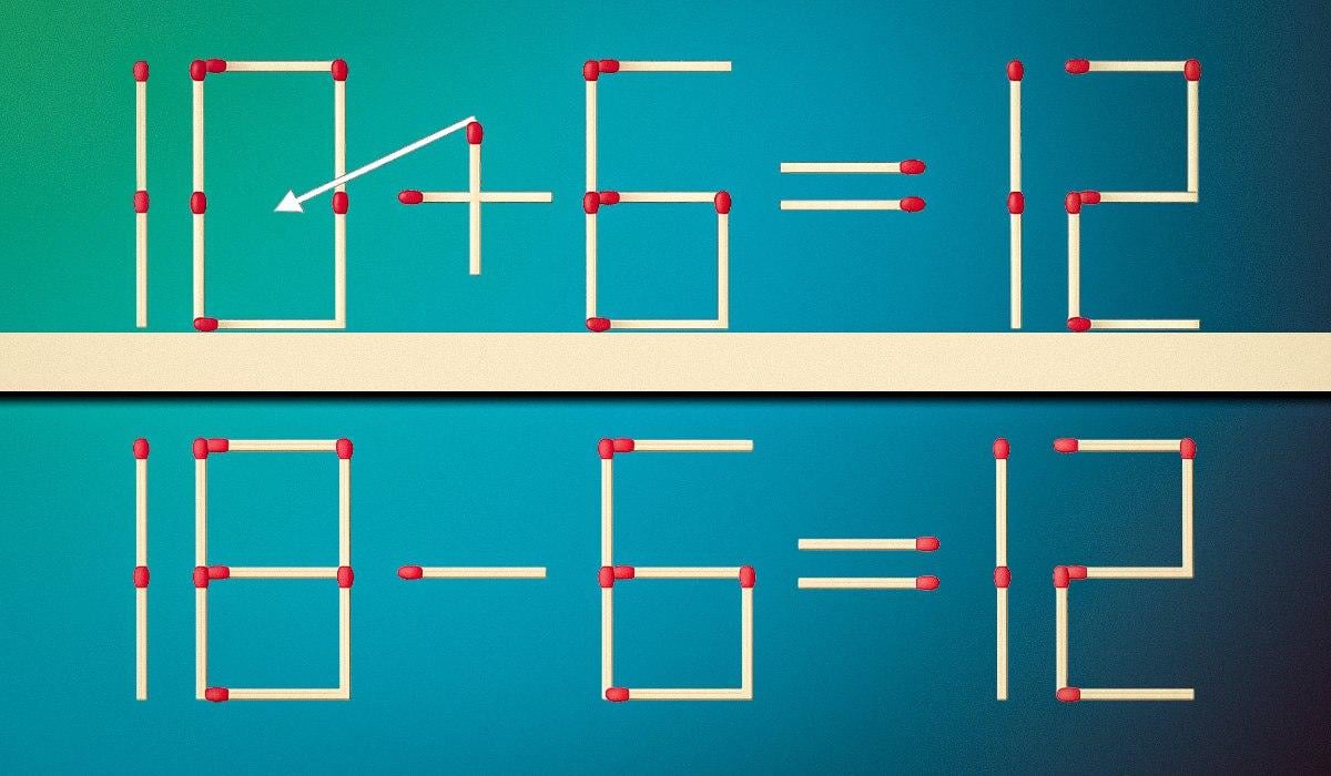 Wystarczy przeciągnąć tylko jedno dopasowanie, aby równość była poprawna: łamigłówka dla geniuszy