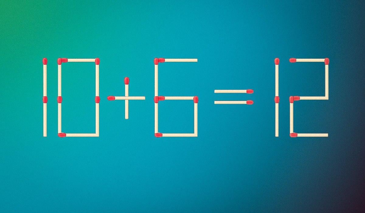 Wystarczy przeciągnąć jedną zapałkę, aby równość była poprawna: łamigłówka dla geniuszy