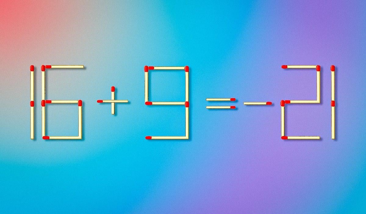 Którą zapałkę należy przeciągnąć, aby naprawić równość: szybki test sprawdzający IQ