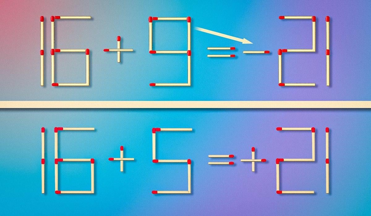 Którą zapałkę należy przeciągnąć, aby poprawić równość: szybki test sprawdzający IQ