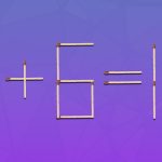 Genialny problem: musisz przeciągnąć 2 zapałki, aby równość była poprawna