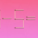 Musisz przeciągnąć 2 zapałki, aby równość była poprawna: prosty test