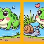 Test IQ: znajdź 3 różnice między zdjęciem żaby i ślimaka
